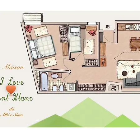 Maison I Love Mont Blanc Courmayeur Exterior foto